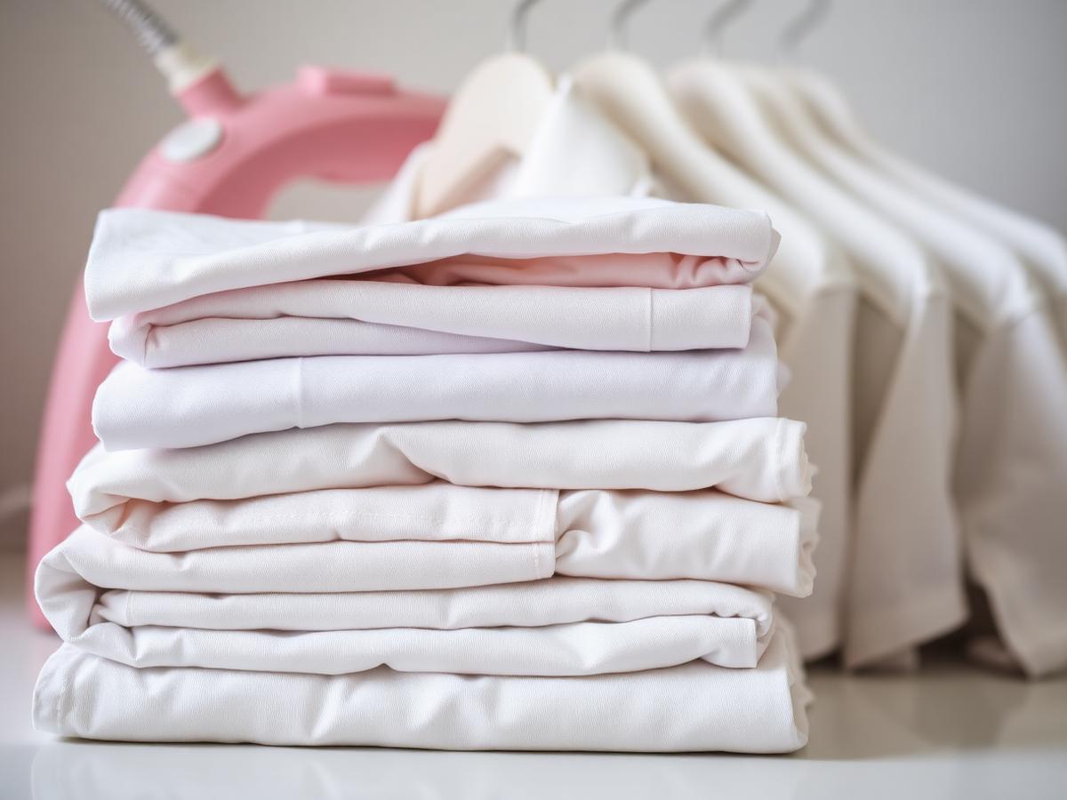 Freshly ironed linens